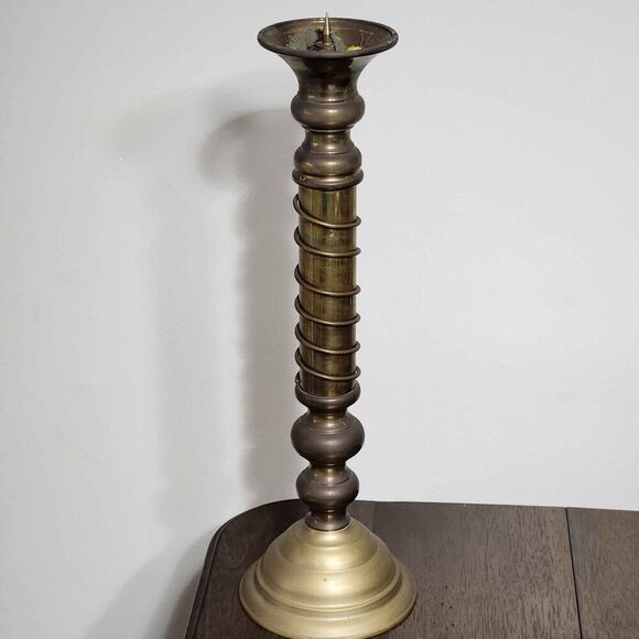 Brass Candlestick Holder - Picture 2 of 9